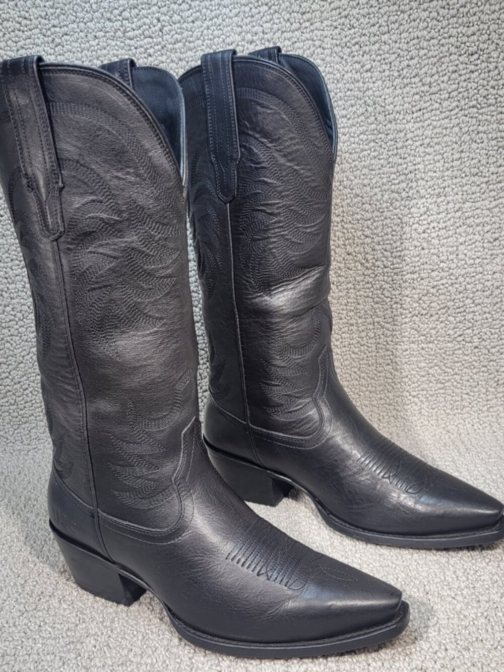 Tecovas The Annie Women's US Size 8B Midnight Cowhide Cowgirl Boots - Picture 6 of 11